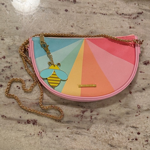 Can’t Clutch This Handbags - Can't Clutch This Rainbow Color Wheel Combo Crossbody / Clutch Purse